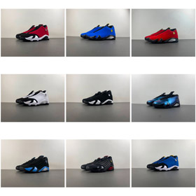 Jordan Air Jordan 14 Retro Classic Mid-Top Retro Basketball Shoes-5111  