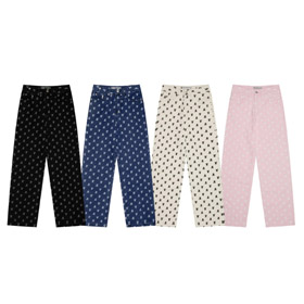 Rest & Recreation RR All-over Washed Straight Leg Jeans-6396  